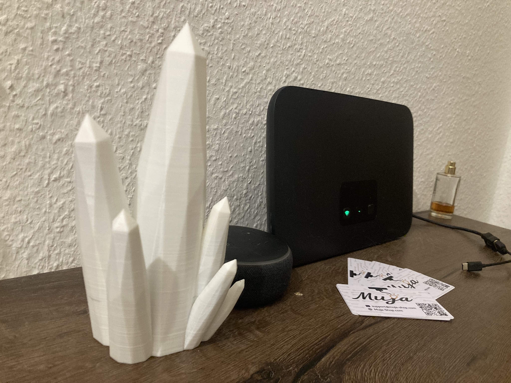 🌈 3D-Kristalllampe mit faszinierenden LED-Effekte