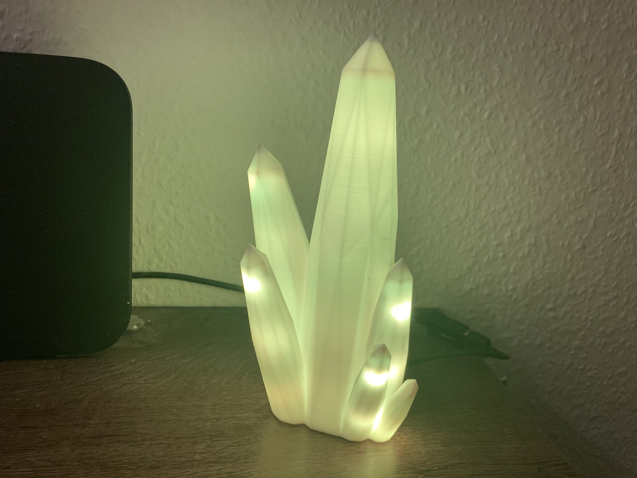 🌈 3D-Kristalllampe mit faszinierenden LED-Effekte
