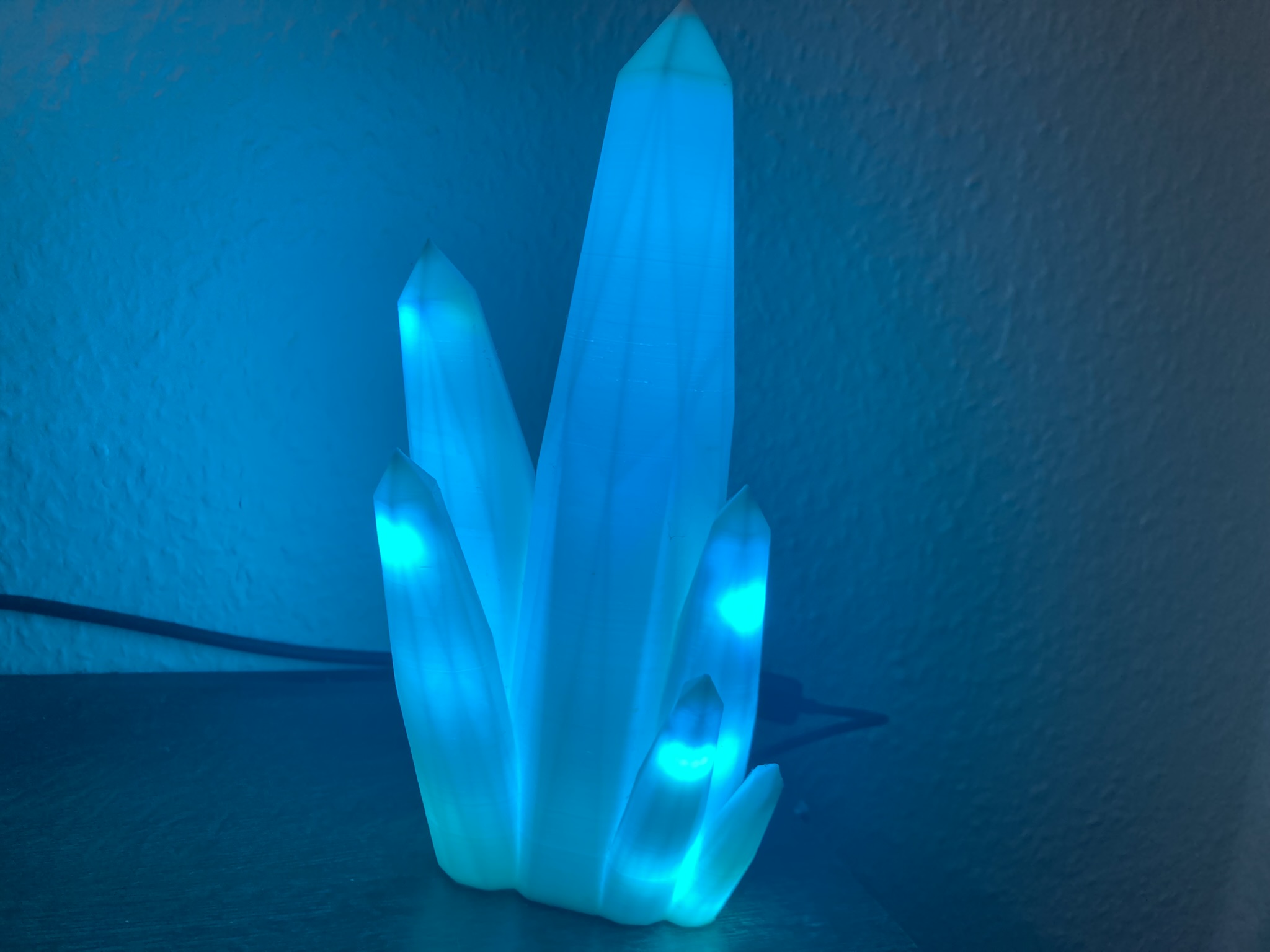 🌈 3D-Kristalllampe mit faszinierenden LED-Effekte