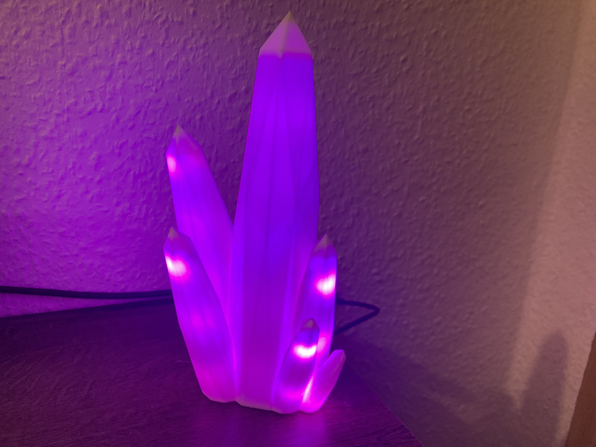 🌈 3D-Kristalllampe mit faszinierenden LED-Effekte