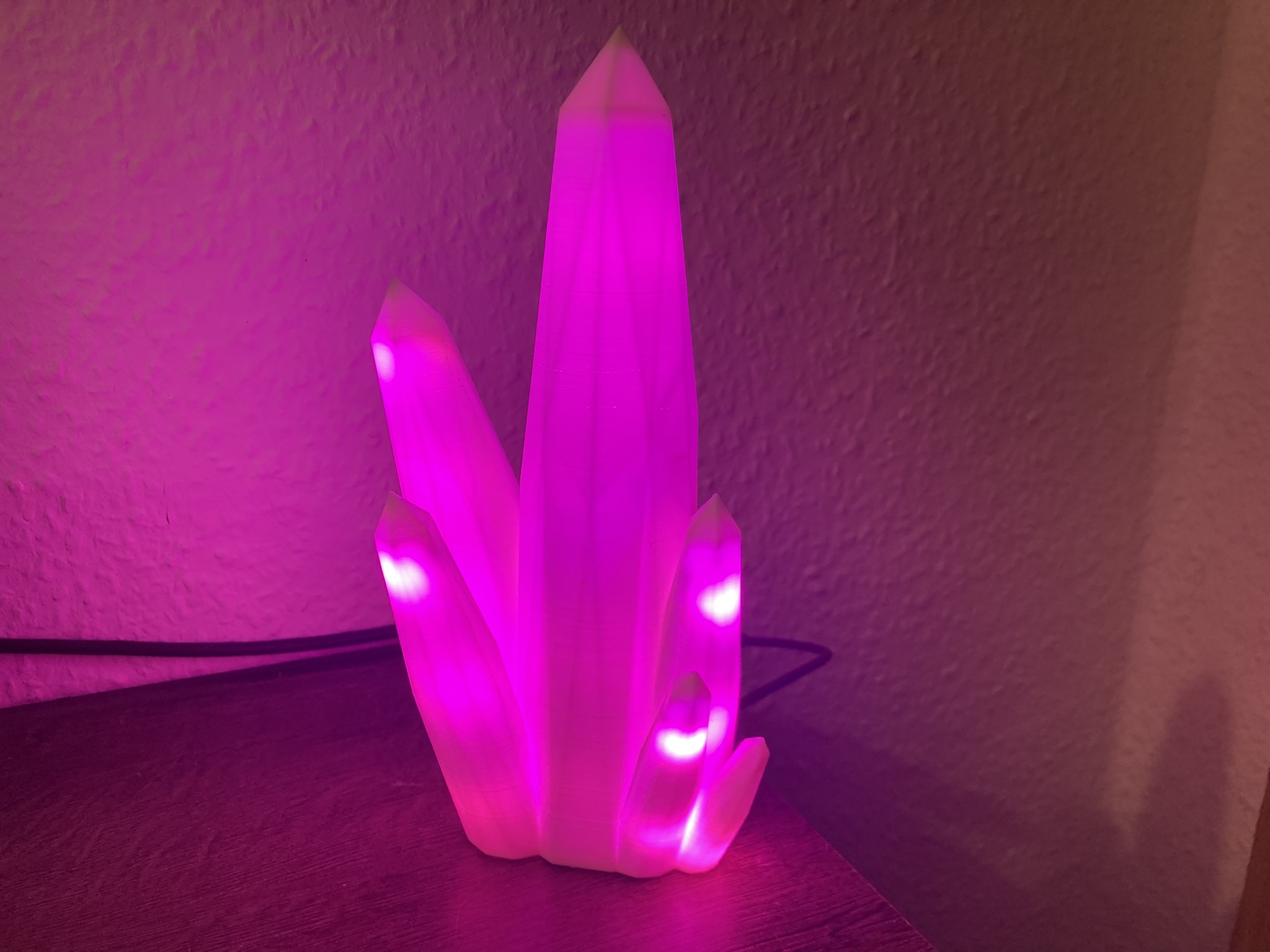 🌈 3D-Kristalllampe mit faszinierenden LED-Effekte