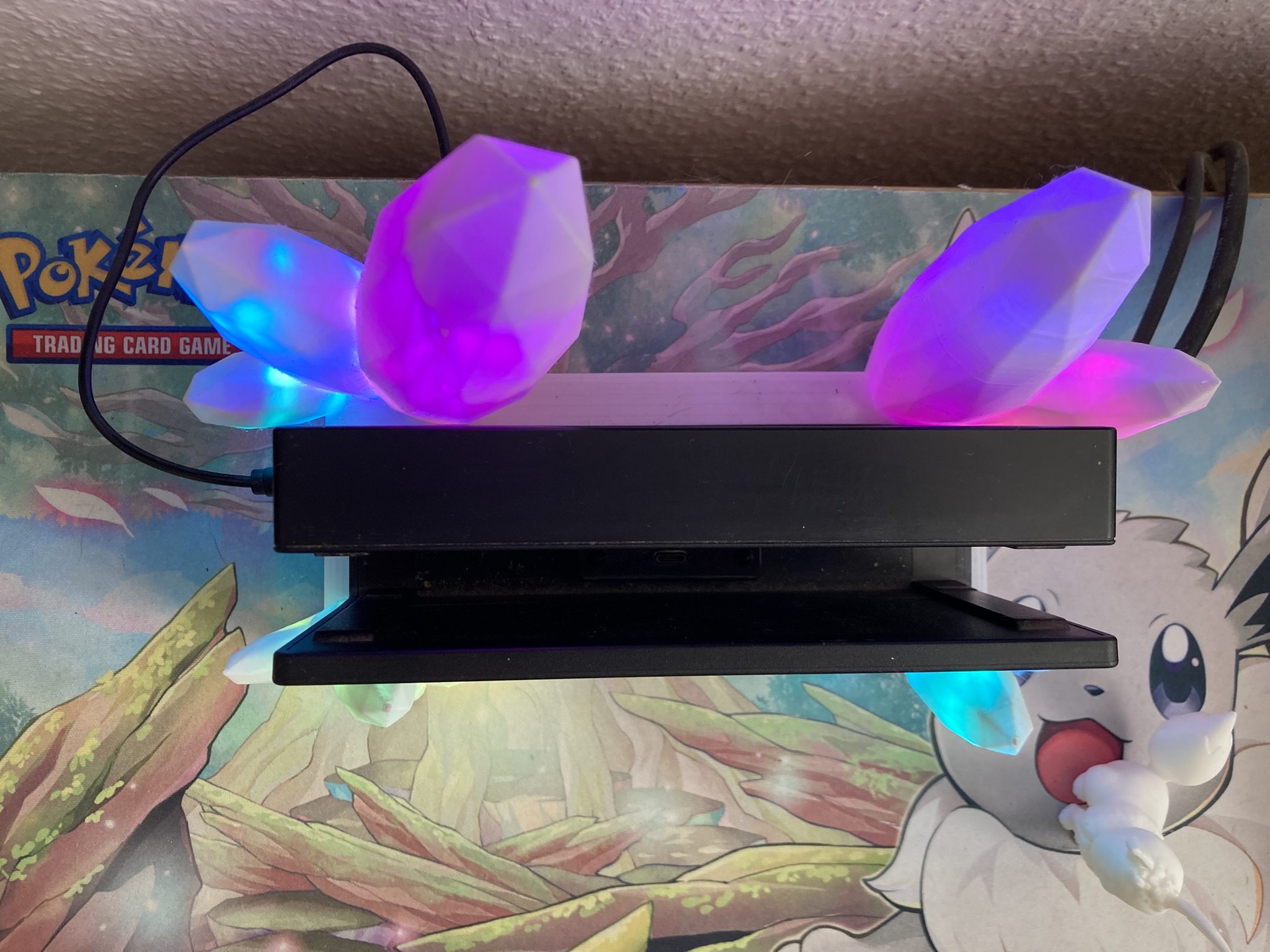 🎮✨ Nintendo Switch Kristall Dock Lampe – Magisches Gaming-Display mit LED-Show!