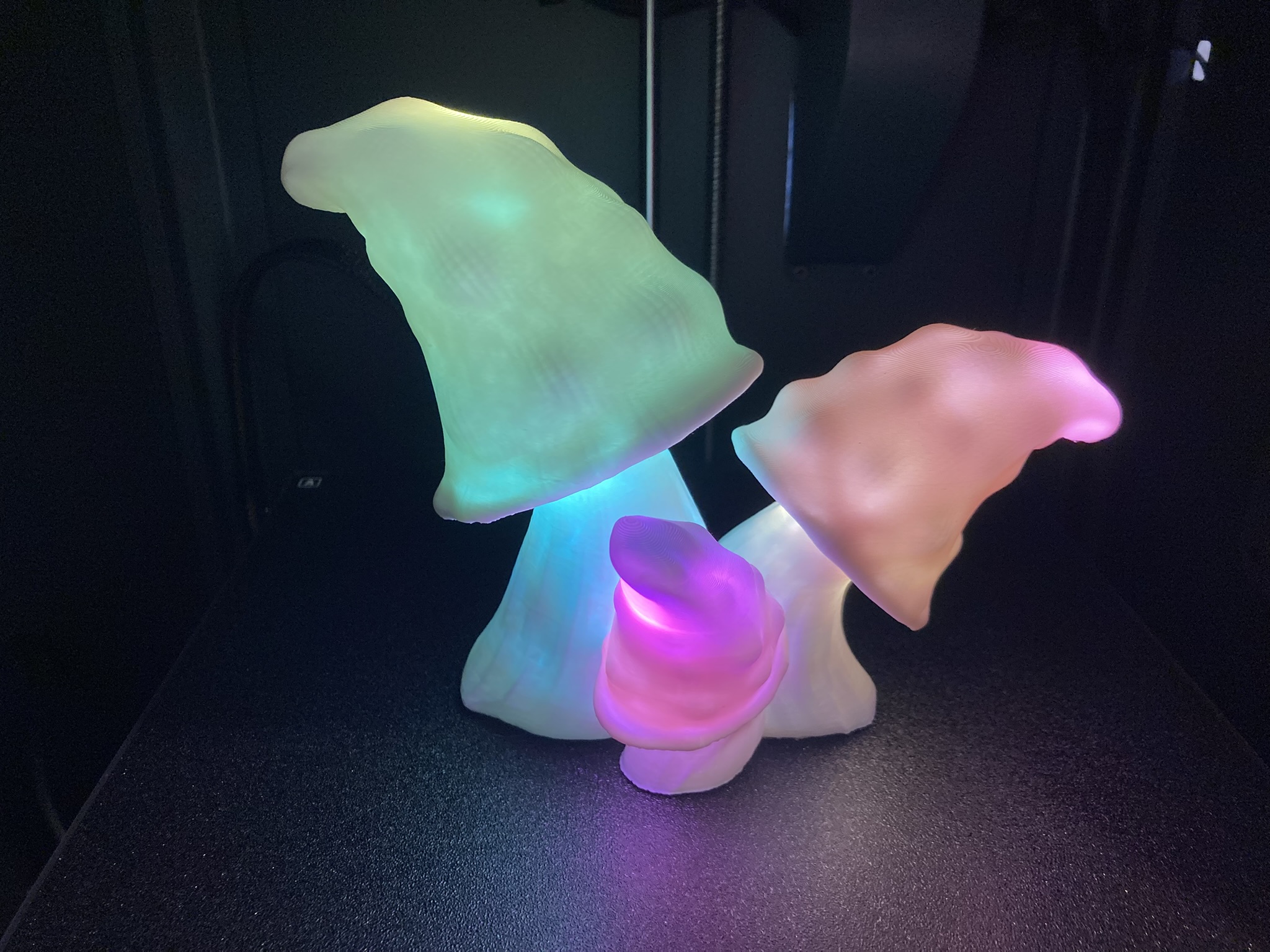 🍄 3D Mushroom Light – Handgemachte LED-Lampe mit magischem Glow 🔮