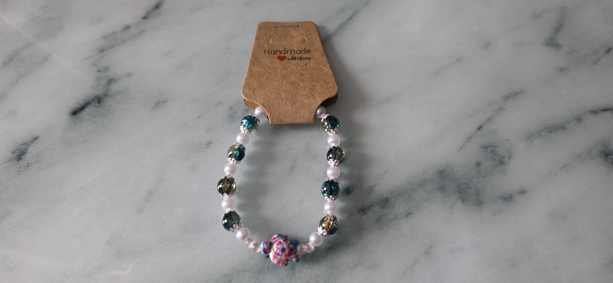 🌊✨ „Ocean Whisper Pearlband – Glitzernde Tiefsee-Vibes aus Handarbeit“ 🐚💙