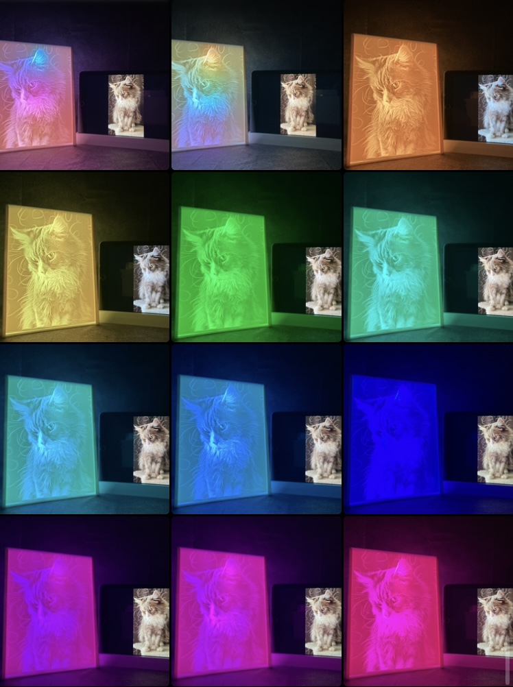 3D Foto Lampe – personalisierter Bilderrahmen (3:4)